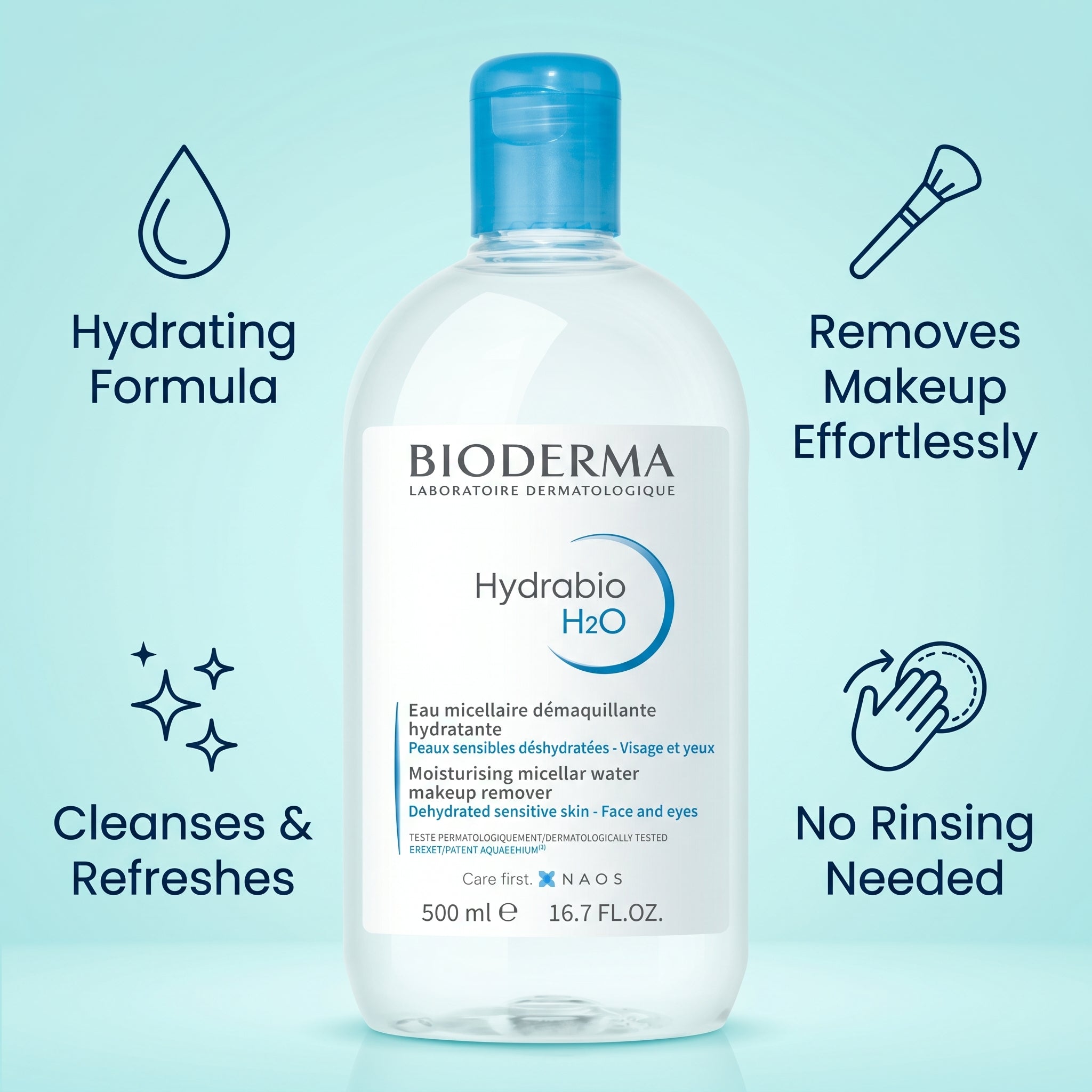 Bioderma Hydrabio H2O Moisturising Micellar Water 500ml