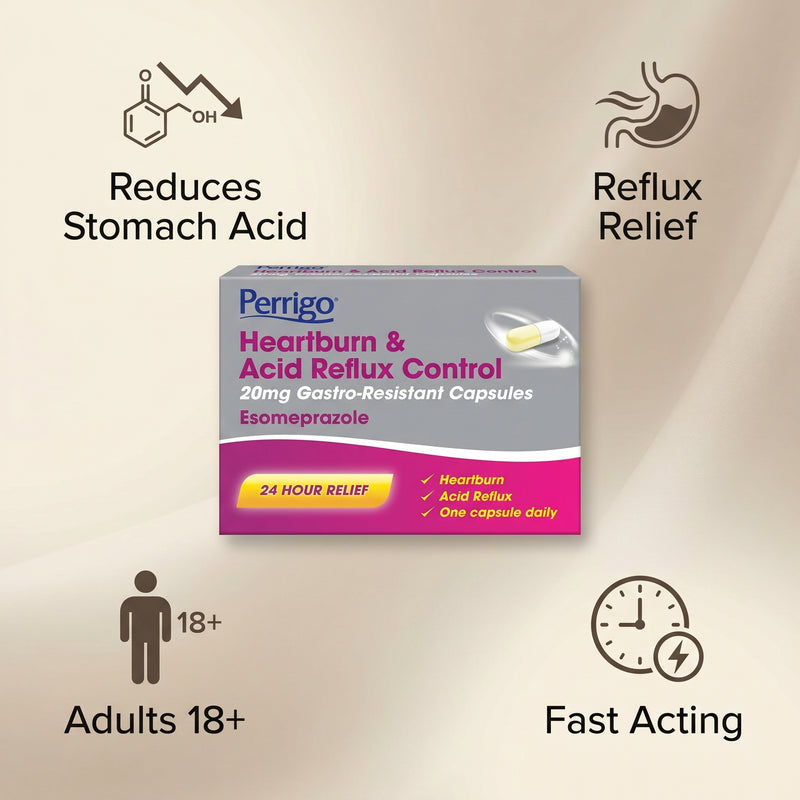 Perrigo Heart Burn & Acid Reflux Control 20mg 7 Caps