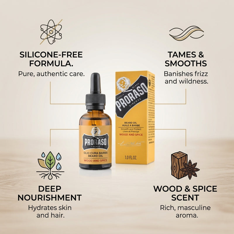 Proraso Wood & Spice Beard Oil 30ml