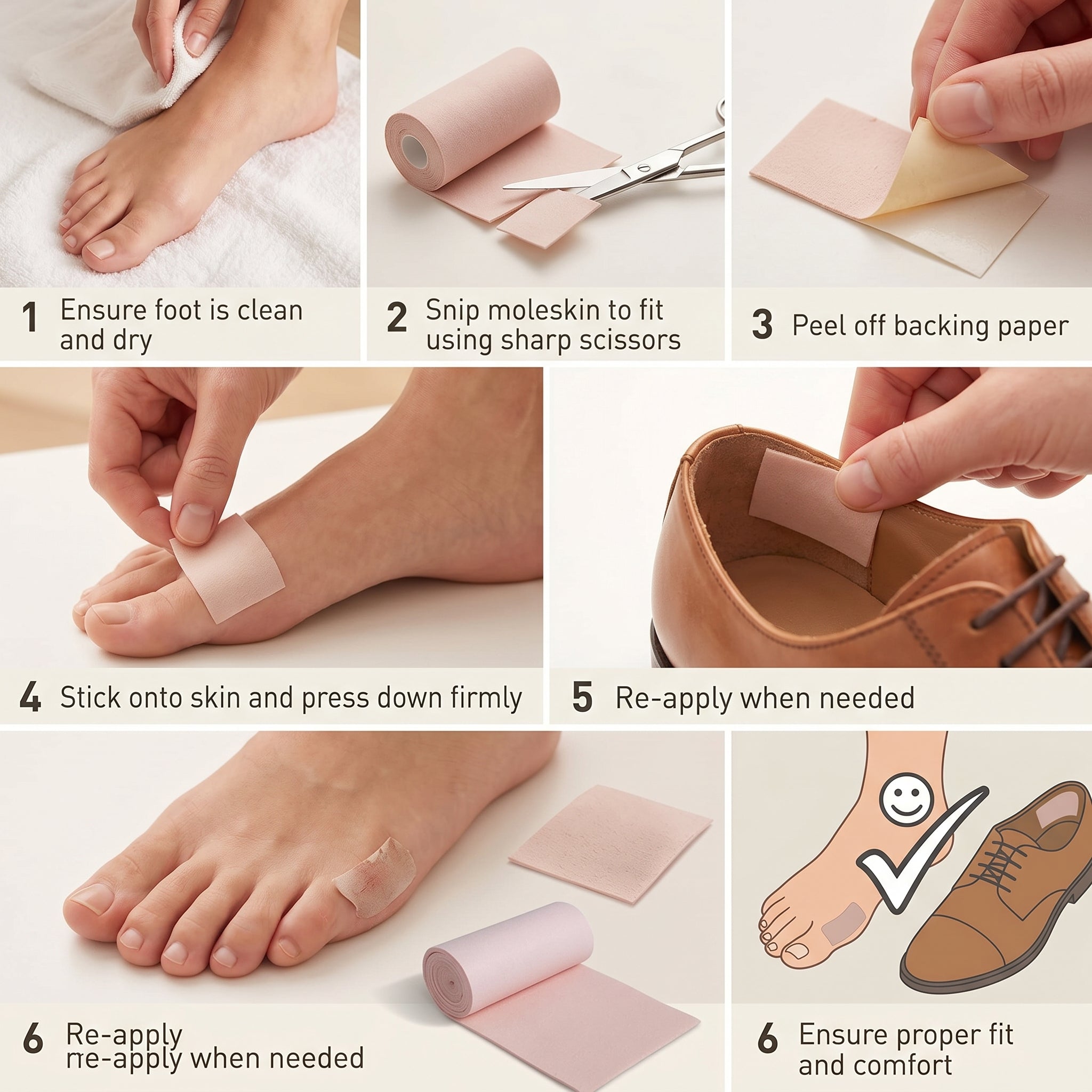 Profoot Moleskin Comfort Padding 7x40cm