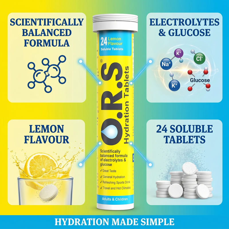 O.R.S Hydration Tablets Lemon 24 Tablets