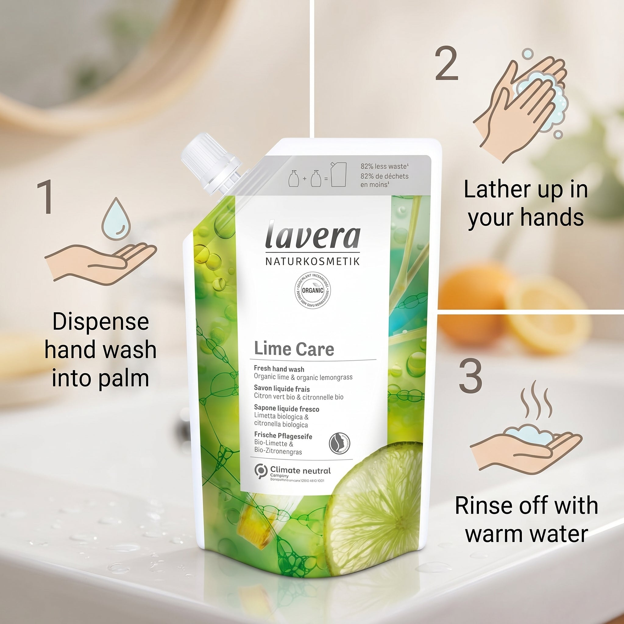 Lavera Lime Care Fresh Hand Wash 500ml
