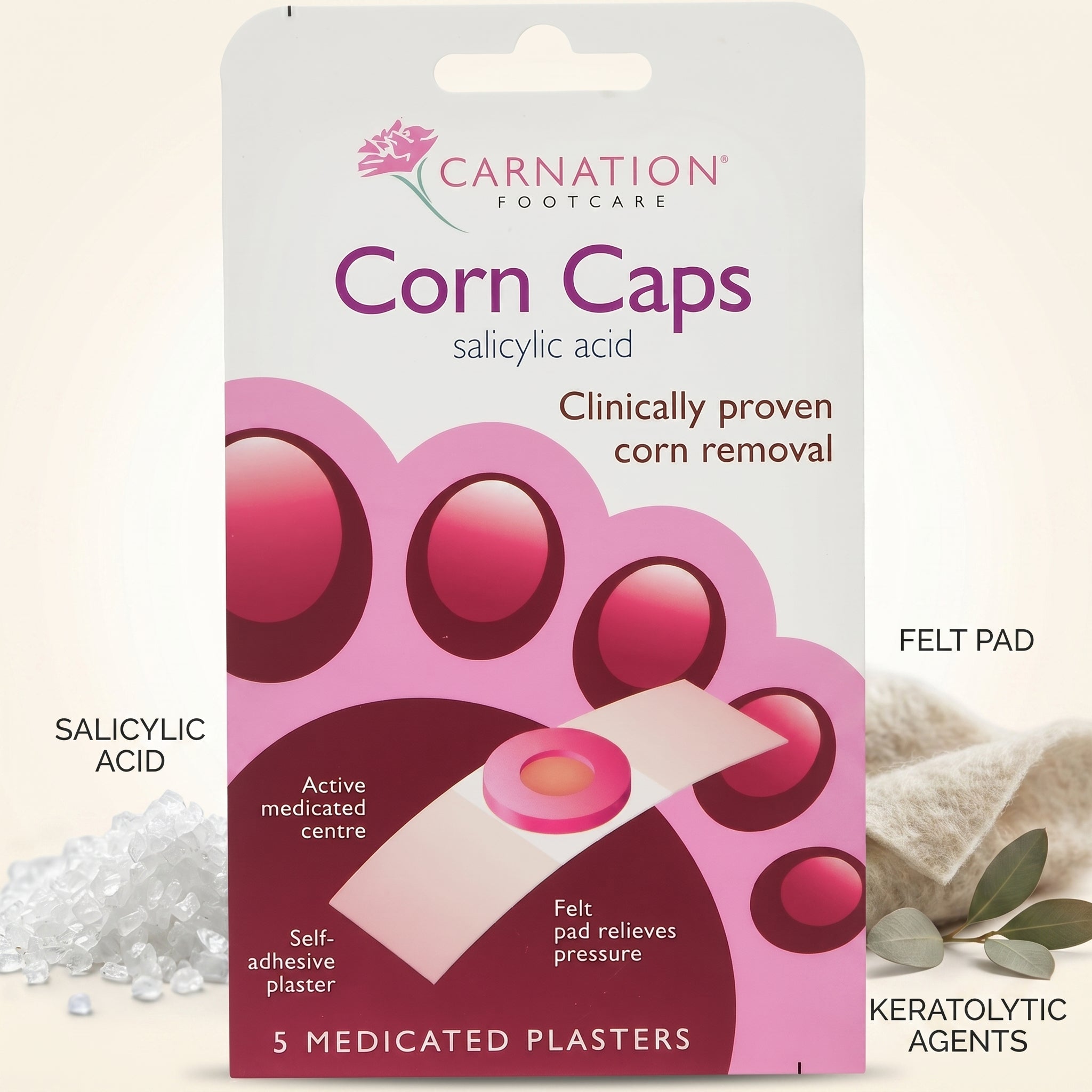 Carnation Corn Caps