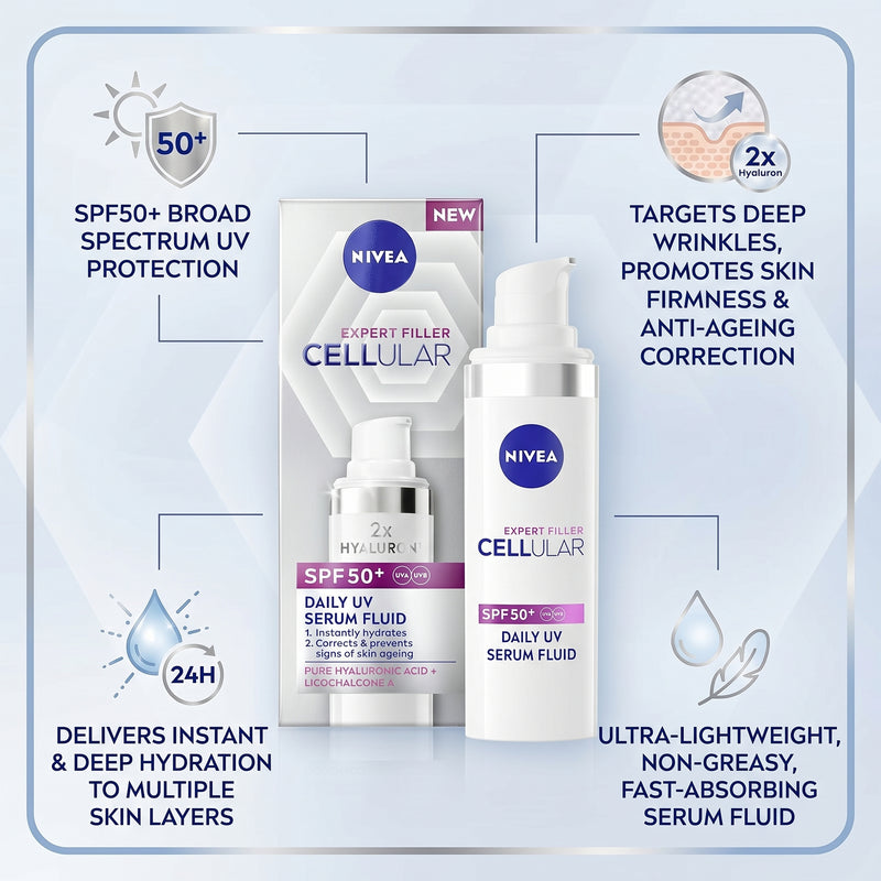 Nivea Expert Filler Cellular Daily UV Serum Fluid SPF50 30ml