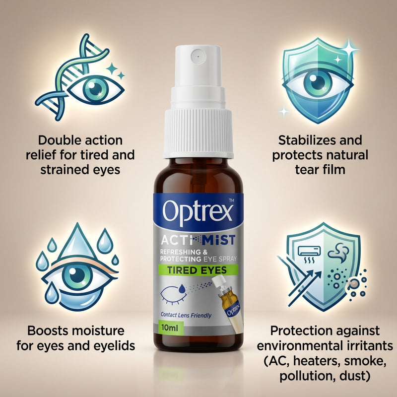 Optrex ActiMist Double Action Tired and Strained Eyes Spray 10ml