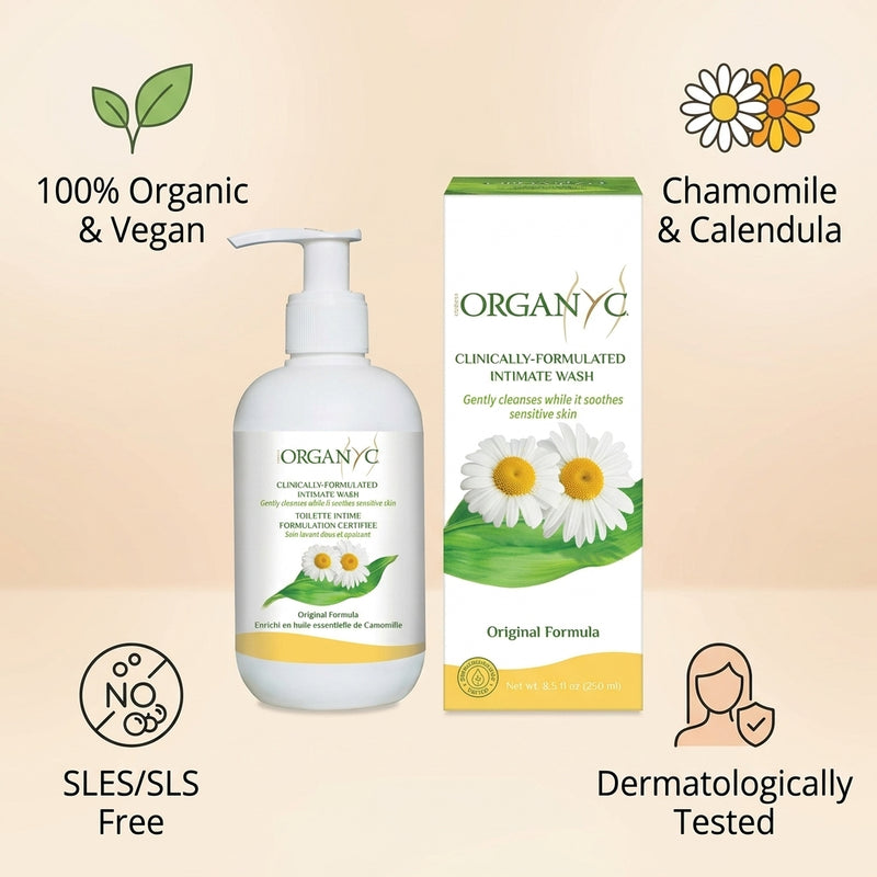Organyc Feminine Intimate Wash With Chamomile, 250ml