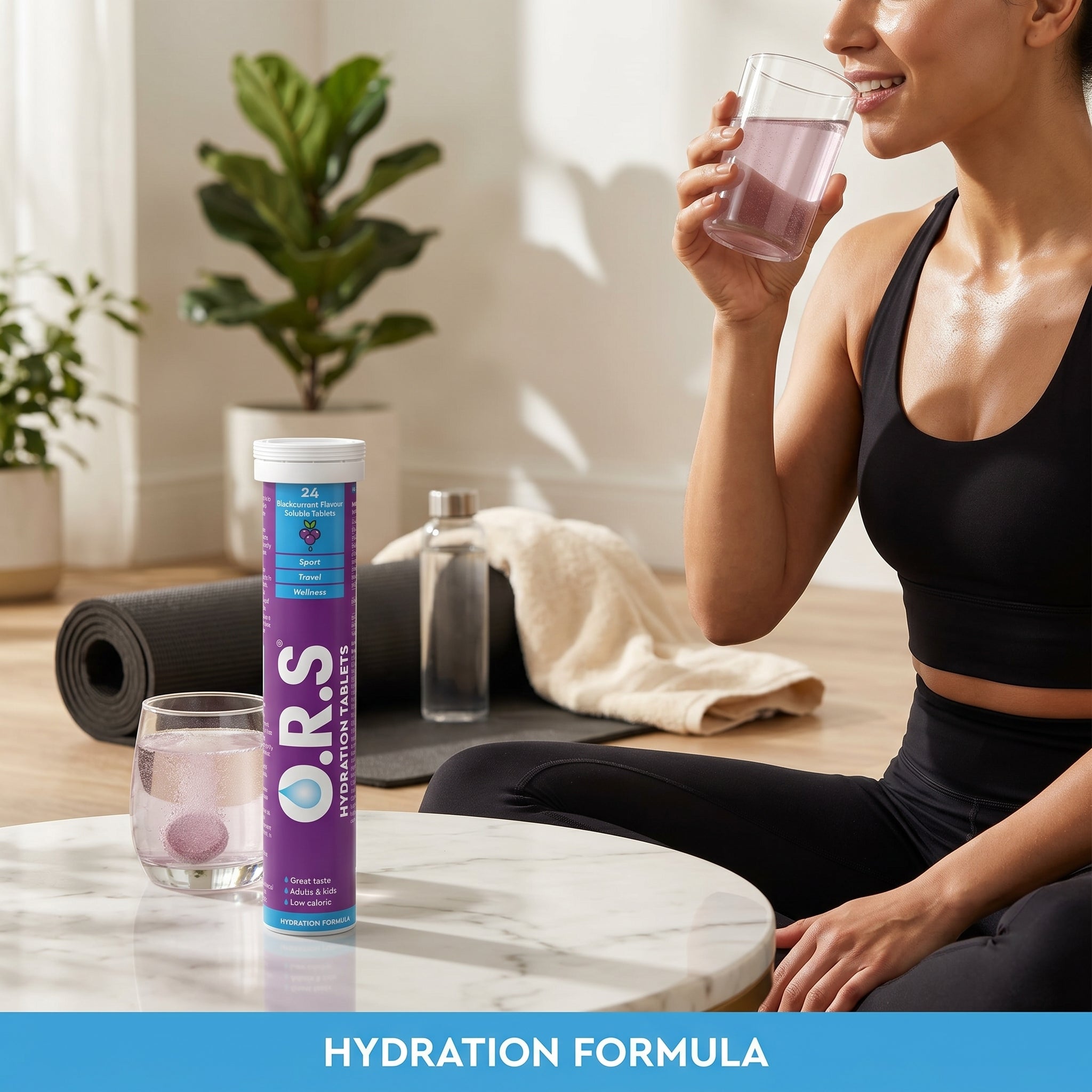 O.R.S. Hydration Tablets Blackcurrant 24 Tablets