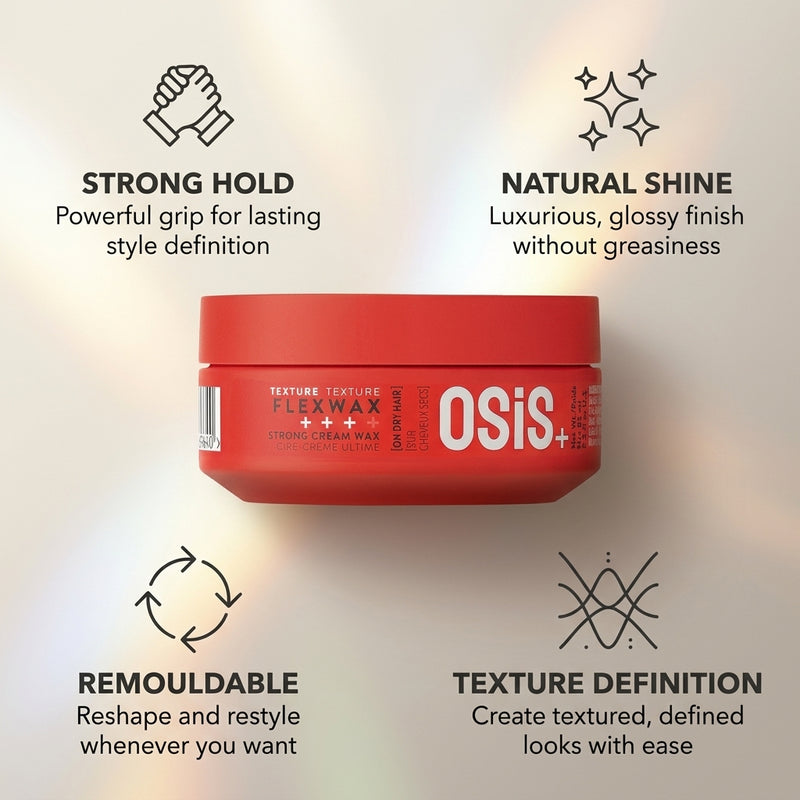 Schwarzkopf Professional Osis+ Flexwax Texture Strong Cream Wax 85ml