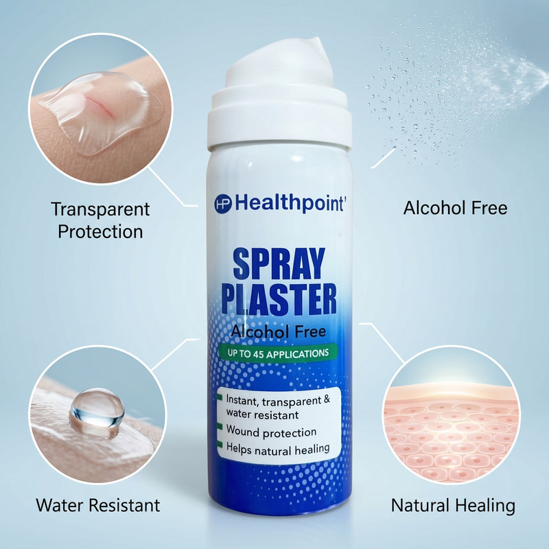 Spray Plaster Transparent Film Graze Cuts - Alcohol Free 40ml