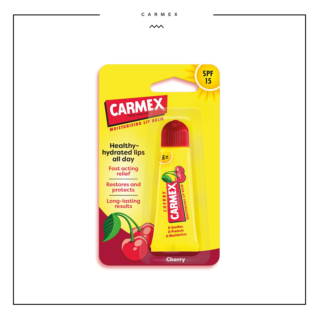 Carmex Cherry Lip Balm Tube SPF 15 10g