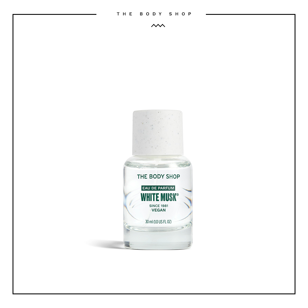 The Body Shop White Musk Eau de Parfum (1x 30ml), Fresh Floral Fragrance with Jasmine & Cruelty-Free Musk