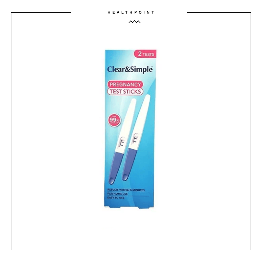 Clear And Simple Pregnancy Test Stick Midstream double