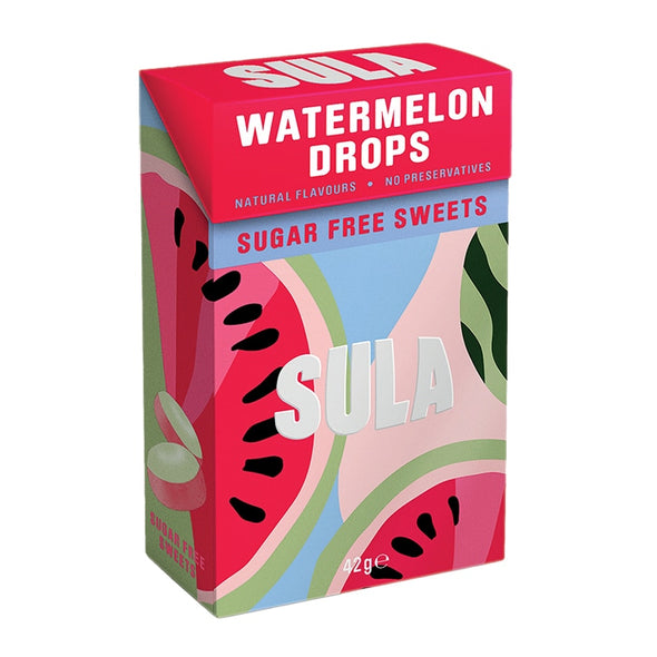 Sula Sugar Free Watermelon Drops Boiled Sweets 42g