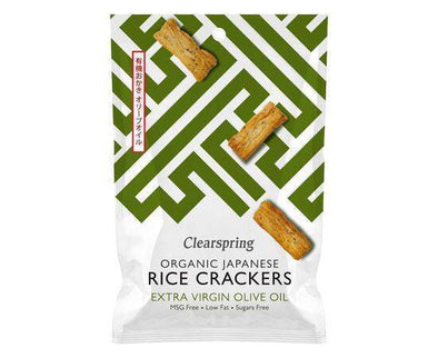 Clearspring Japanese Olive Oil Rice Crackers Org [50g] Clearspring