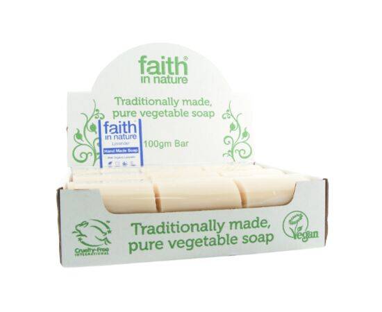 Faith Lavender Soap - Organic [100g x 18] Faith In Nature