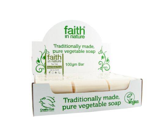 Faith Tea Tree Soap - Organic [100g x 18] Faith In Nature