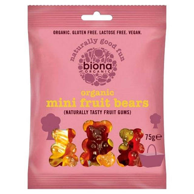 Biona Mini Fruit Bears 75g x 10