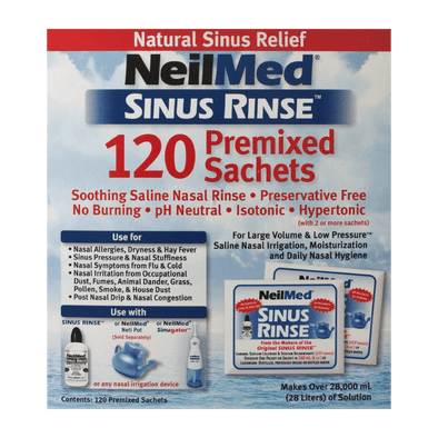 NeilMed Sinus Rinse All Natural Sinus Relief 60 Sachets
