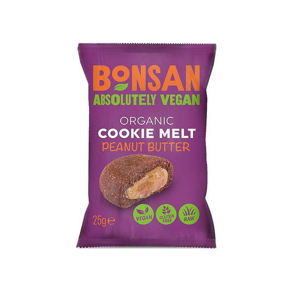 Bonsan Organic Vegan Cookie Melt - Peanut Butter 25g x 16