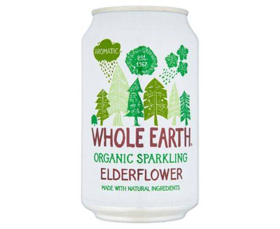 Whole/E Elderflower [330ml x 24] Whole Earth