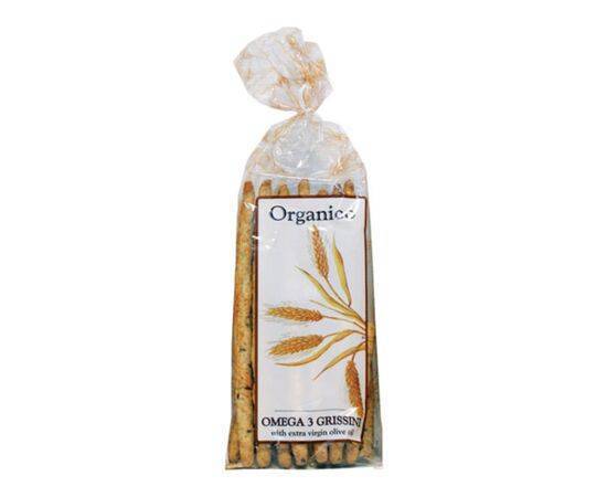 Organico Omega 3 Wholewheat Flax Breadsticks [120g x 8] Organico