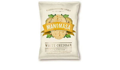Manomasa White Cheddar & Jalapeno Tortilla Chips 160g x 12