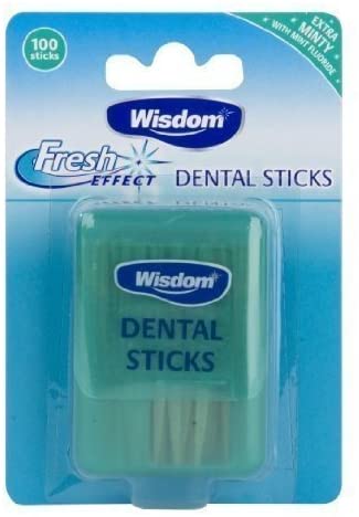 Wisdom Wood Dental Sticks with Mint Fluoride 100 Sticks