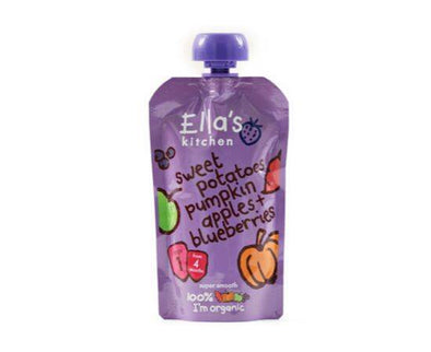 Ellas/K Sweet Potato Pumpkin & Blueberry 4m+ [120g x 7] Ellas Kitchen