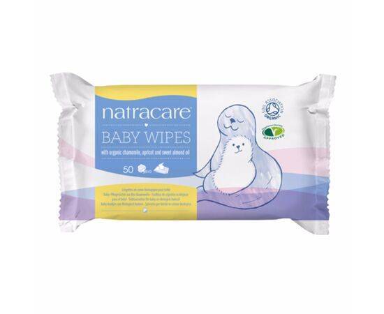 Natracare Cotton Baby Wipes - Organic [50s] Natracare