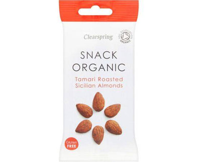 Clearspring Tamari Roasted Almonds - Organic [30g x 15] Clearspring