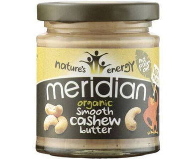 Meridian Organic Cashew Butter Smooth 100% Nuts [170g] Meridian