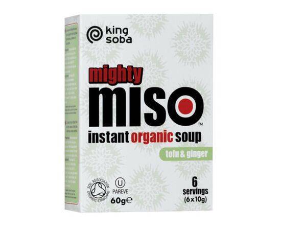 King Soba Mighty Miso Tofu & Ginger Instant Soup [60g] King Soba
