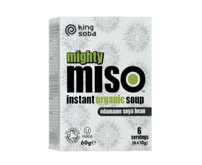 King Soba Mighty Miso Edamame Soy Bean Inst Soup [60g] King Soba