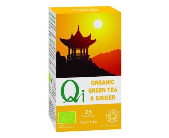 Herbal/H QI Green Tea Ginger Org & Fairtrade [25 Bags] Herbal Health