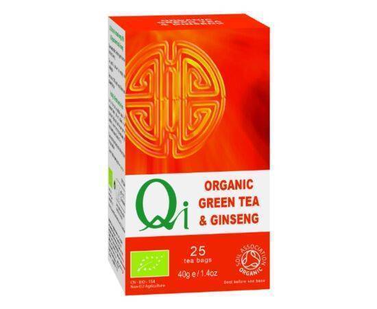 Herbal/H QI Green Tea Ginseng Org Fairtrade [25 Bags] Herbal Health