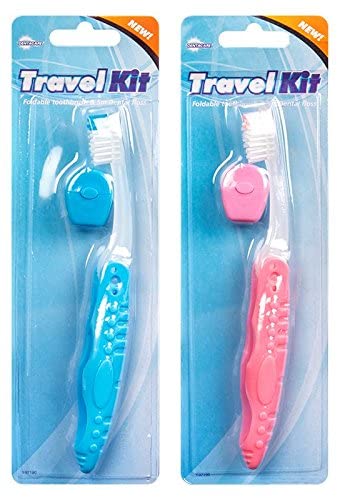 Stalwart Travel Toothbrush And Floss (2 Pack)
