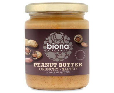 Biona Peanut Butter - Crunchy Salted [250g] Biona