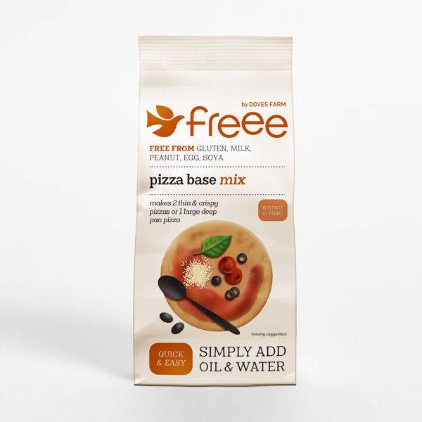 Doves Farm Freee Gluten Free Pizza Base Mix 350g x 5