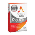 Active Iron Non-Constipating Ferrous Sulfate Iron Helps Strengthen Your Immune System - 30 Capsules
