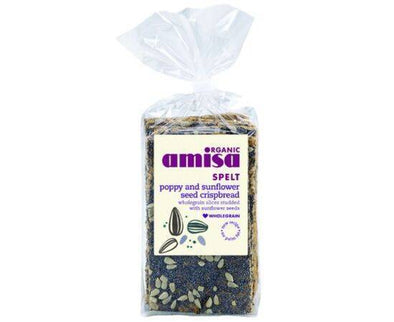 Amisa Spelt Crispbread - Poppyseed & Sunflower [200g] Amisa