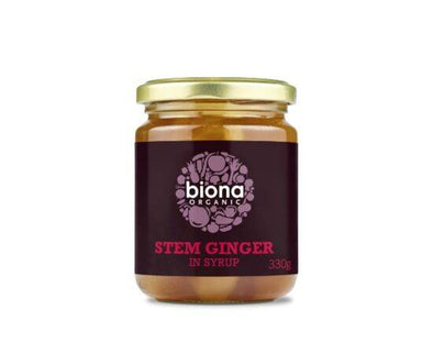 Biona Stem Ginger In Syrup [330g] Biona