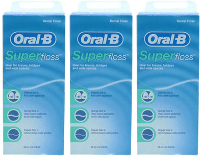 Oral B Super Waxed Dental Floss 50 Strands