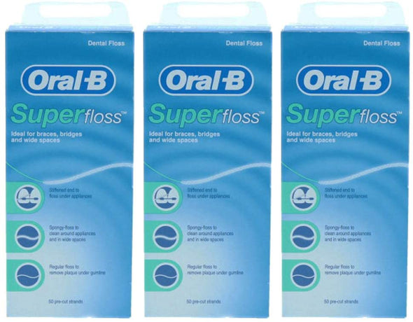 Oral B Super Waxed Dental Floss 50 Strands
