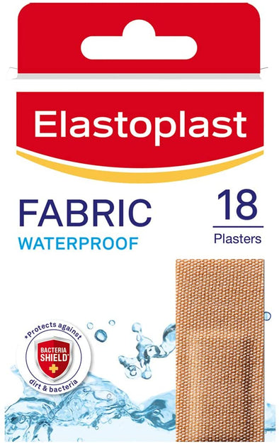 Elastoplast Double Pack of Waterproof Fabric Plaster Strips 18 Strip Bandages