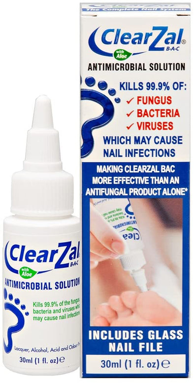 ClearZal Fungal Nail Treatment, Antimicrobial Nail Solution 30ml
