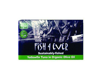 Fish 4 Ever Yellowfin Tuna In Organic Olive Oil [120g] Fish 4 Ever