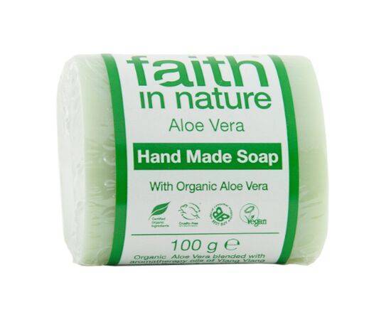 Faith Aloe Vera Soap - Organic [100g] Faith In Nature