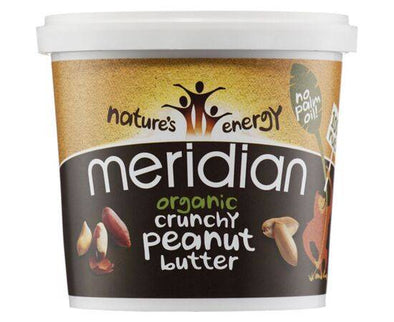 Meridian Organic Peanut Butter Crunchy 100% Nuts [1kg] Meridian
