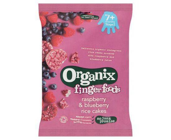 Organix Raspberry & Blueberry Rice Cakes 7m+ [50g x 7] Organix