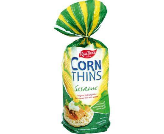 Real Foods Sesame Corn Thins [150g] Real Foods